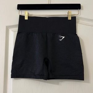 Gymshark Vital Seamless 5 inch Shorts in Black Marl color